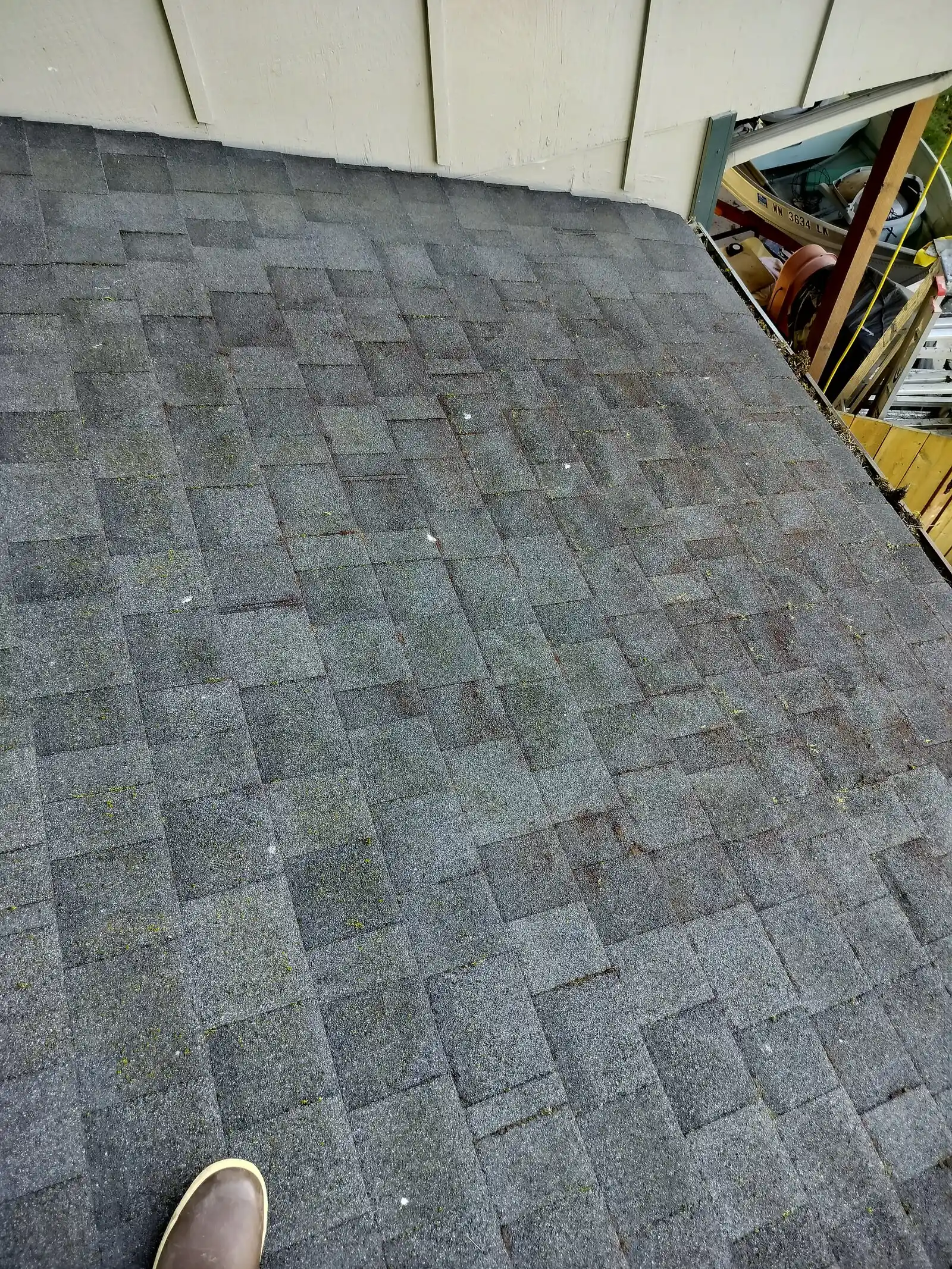 A roof recently cleaned by a professional.